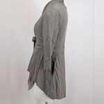 Silky Gray Women's Top with Ring Detail Size undefined Photo 3