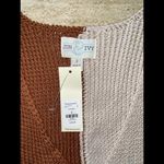 Francesca's Jun and Ivy Knit Color Block Wrap‎ Sweater Sz Small Photo 1