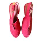 Rebecca Minkoff  Suede‎ Peep Toe Slingback Heels NWOB Sz11 Photo 3