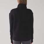 Lululemon Kick The Cold Funnel Neck Size 4 Black Sweatshirt Photo 4