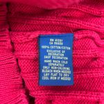 Polo Ralph Lauren Sweater Womens Size Small Cable Knit Cardigan Red Pockets Photo 4