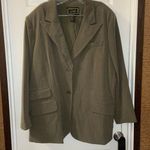 Diane Gilman NWT  Taupe-Brown/Green The Perfect Blazer 2X Photo 0