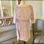 Jessica Simpson  Dress Sequence Cold Shoulder Blush C27 Photo 3