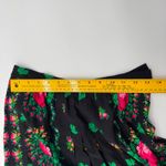 Vintage UMI COLLECTIONS Black Pink Rose Appliqué Cardigan & Silk Skirt Set Med Photo 8