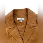 Coldwater Creek  Chestnut Brown Leather Vest Size Large Photo 3