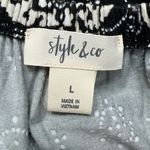 Style & Co  Off‎ the Shoulder Batik Knee Length Dress Photo 6