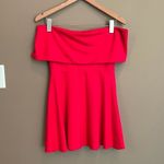 LPA  Off the Shoulder Dress 265 Red‎ Size Medium Photo 6