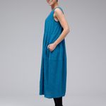 Cut loose navy blue seamed parachute dress Size XL Photo 8