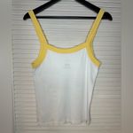 PacSun 🤍 Jamaica in 86’ Graphic White and Yellow Trim Fitted Tank Top Photo 7