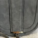 Southwestern Grey Crossbody Bag with Saddle Shape and Tassel Detail Gray Photo 6