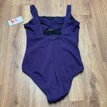 Lands' End  Womens Dark Purple One Piece Swim Suit Underwire Size 8P Petite NEW Photo 1