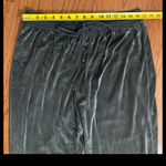 secret treasures  Gray /charcoal velvet lounge pants - Size Medium.  Super cute, gently used & very excellent condition. Measurements approximately 16” waste not fully stretched out from elastic waste band x 37” long x 10” rise. None smoking home m. Priced to sell at as is condition. Don’t like my price make reasonable offer! Photo 6