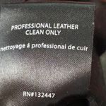 PJK PATTERSON J KINCAID BLACK WHITE LEATHER SHORT SLEEVE STRETCH LEANETTE DRESS Size M Photo 9