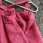 Joie  Bubblegum Pink Linen Tank Top Shorts Set Small Barbiecore Photo 2