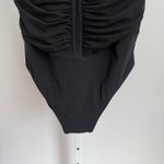 Profile by Gottex Black One Piece Swimsuit Ruched Jewel Detail Size 14 Photo 2