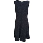 Nanette Lepore Navy Scandal Clandestine Tweed Drop Waist Dress Size 12 Academia Photo 4