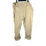 Coldwater Creek Marisa Linen Crop Lace Embellished Pants Women's Size 18 Photo 3