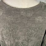 Vintage Modern Romance Dark Green Button Front Tunic Dress Rayon Flax USA Made‎ Brown Size M Photo 6