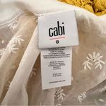 CAbi 5943 Midsummer White Floral Eyelet Embroidered Dress Topper Coverup SIZE 8 Photo 3
