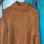 Who What Wear Who what where are rust colored nubby turtleneck with lightly puffed sleeves Photo 1