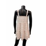 Le lis  Pink‎ Striped Tiered Mini Dress Rayon Lined Bow Tie Straps Size S Photo 1