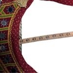 Hippie Embroidery Hobo Boho CrossBody Side Bag Red Maroon Photo 7