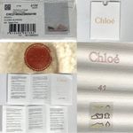 Chloé Chloe Woody Suede Genuine Shearling Closed Logo Slippers Maple Pink 41 US 11 NEW Photo 13