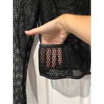 RD Style Black Mesh Moto Jacket Full Zip S/P Small Motorcycle Biker Photo 3