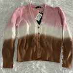 Veronica Beard NWT  Ombre‎ Parula Gradient Cotton Cardigan M Medium Photo 1