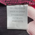 Azel Hazel Hazel Hazel Haze Women’s Bold Blooms Vneck Blouse Size Large Black Photo 4