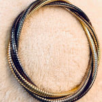 Multi‎ Strand Twisted Serpentine Bracelet Costume Jewelry Black Photo 0