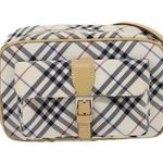 Burberry Blue Label Gray Nova Check Shoulder Bag Photo 0