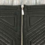 Prether Black Lambskin Leather Quilted Pencil Skirt size 6 Photo 4
