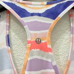 Lululemon CRB Cool Racerback Beacher Stripe White Iris Flower Tank Size 6 Photo 8