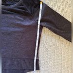 Champion Women’s Duo Dry Grey Black Shoulder Mesh Long Sleeve Sweatshirt Medium Photo 5