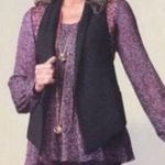 CAbi  Eclipse Vest M Black Lined Pocketed Photo 0