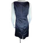 Tahari  Womens 6 Black Sleeveless Sheath Midi Cocktail Dress Lined Formal Photo 12