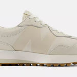New Balance 327 Cream and Tan Sneakers Photo 0