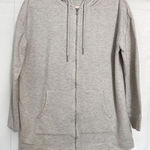Halston Heritage  cream zip up hoodie Photo 0