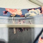 Free People NEW Cottagecore Harper Mini Dress Micro Corduroy Blue Combo Sz Small Photo 3