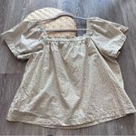 Gap  leopard print flutter sleeve blouse square neck line‎ Photo 0