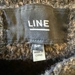 Line The Label Snap Front Mid Length Knit Coat Size Small Pockets Black Photo 4