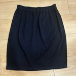 St. John  Basics Navy Blue Santana Knit Wool Pull On Pencil Skirt Size 12 Photo 2