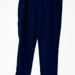 Babaton Aritzia Ankle Crop Pull On Cohen Pant Trousers Navy Blue | 6 Photo 0