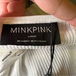 MINKPINK NWT  White Maitland Knit Top size Large Photo 2
