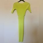 Jonathan Simkhai Collette Lemongrass Cutout Rib Knit Midi Dress Yellow Size XS Photo 3