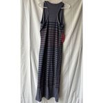 Sundry  Racerback Stripe Slit Maxi Dress in Pigment Shadows Size 3 Photo 1
