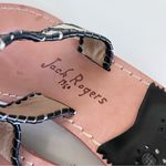 Jack Rogers  Women's Black and White Striped Sandals Photo 2