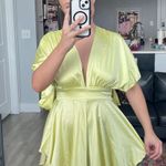 Boutique  silk yellow romper Photo 1