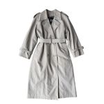 London Fog Vintage khaki Thinsulate 3M Double Breasted Long Trench Coat Photo 3